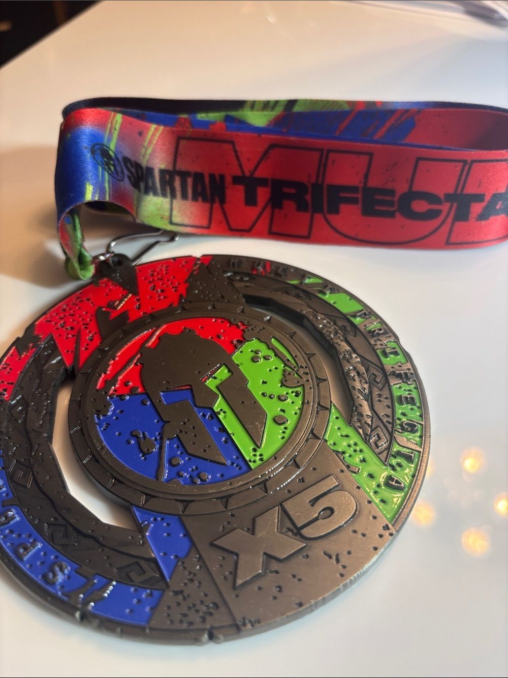 Spartan 5X Trifecta Medal 2025 Multifecta